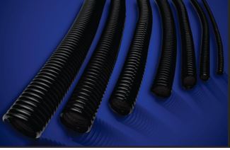 AL.SLPE.125.O.C 1/8" SPLIT LOOM BLACK POLY 100FT ROLL